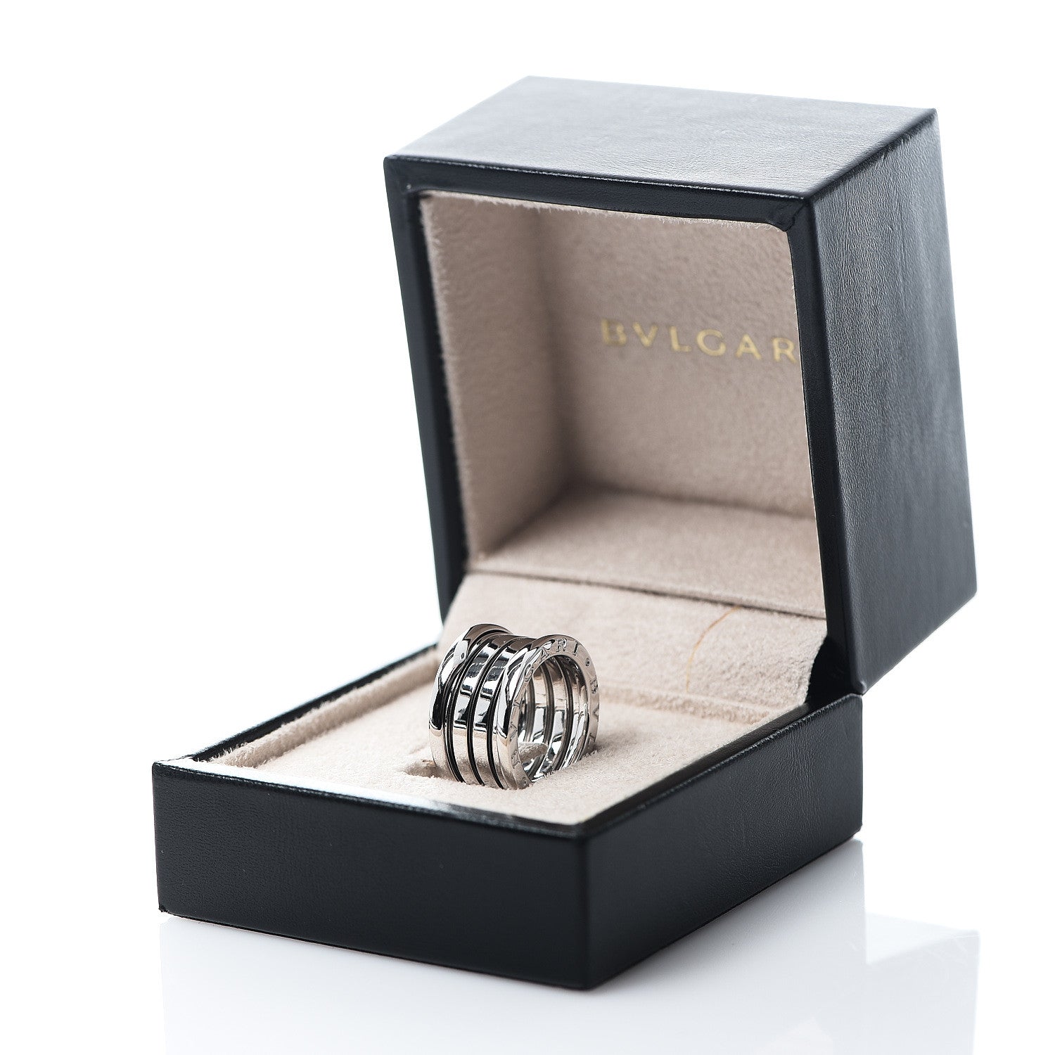 Bulgari 18K White Gold B.Zero1 Four-Band Ring 49 4.75 4 of 4