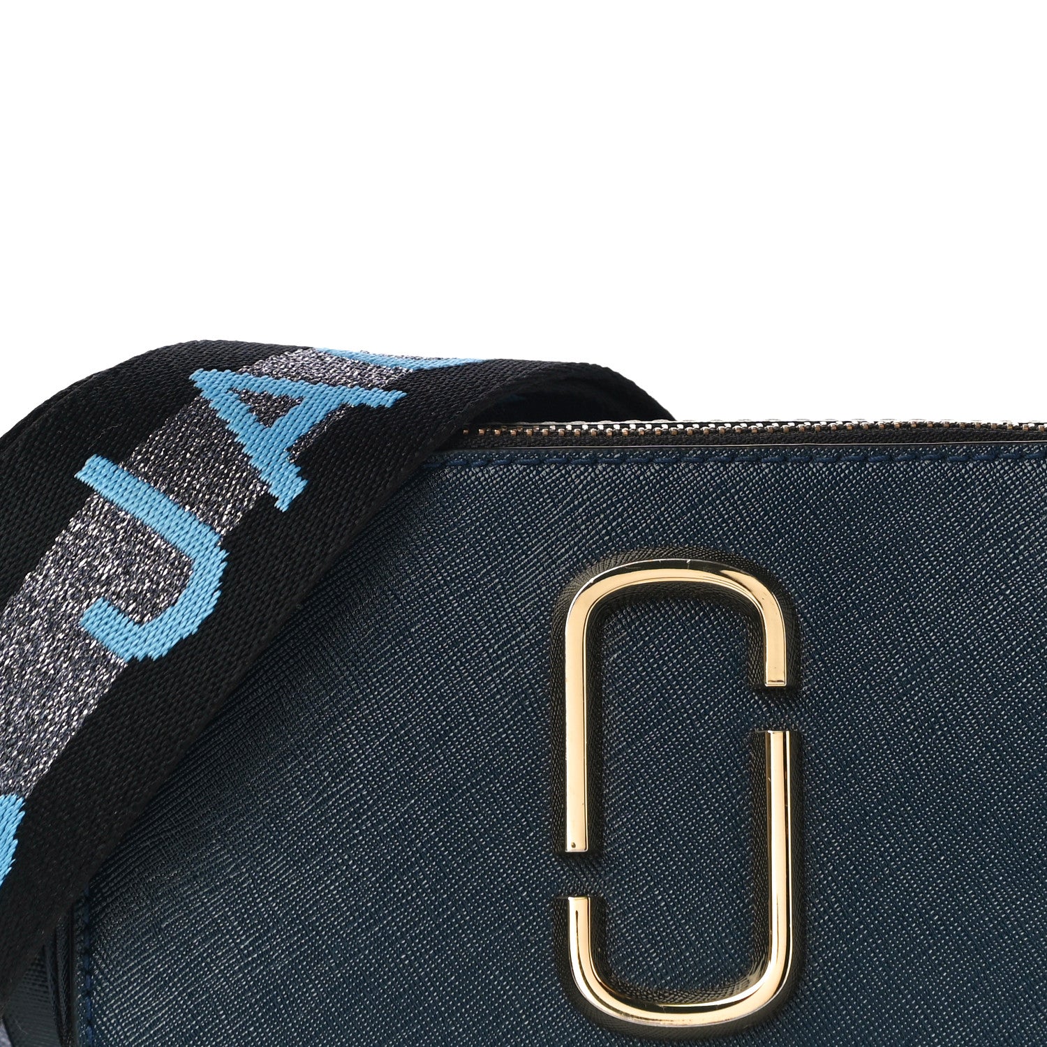 Marc Jacobs Saffiano Small Snapshot Camera Bag New Blue Sea Multicolor 9 of 11