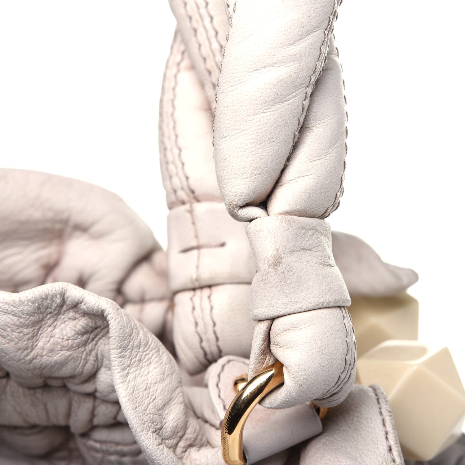 Louis Vuitton Lambskin Olympe Stratus PM Ecru 26 of 34