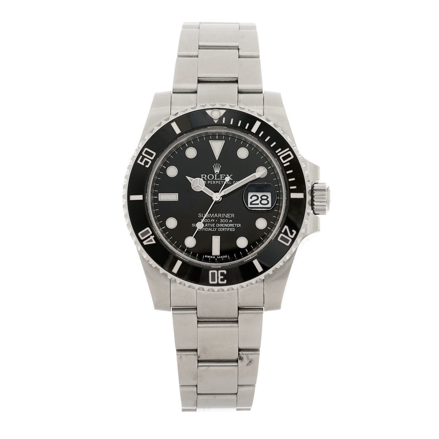 Rolex Stainless Steel 40mm Oyster Perpetual Submariner Date Watch Black 116610LN 1 of 5