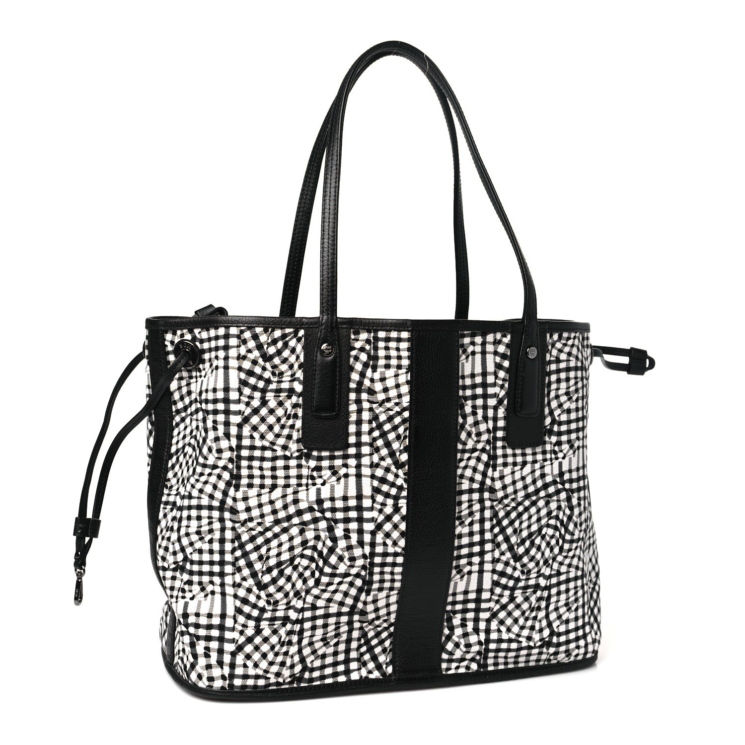 MCM Visetos Medium Liz Reversible Shopper Tote Black 12 of 16