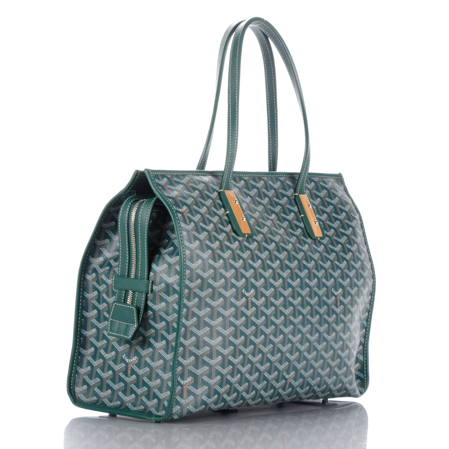 Goyardine Marquises Tote Green