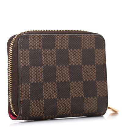 Louis Vuitton Damier Ebene 2020 Christmas Animation Roller Coaster Zippy Coin Purse Pivoine 3 of 7