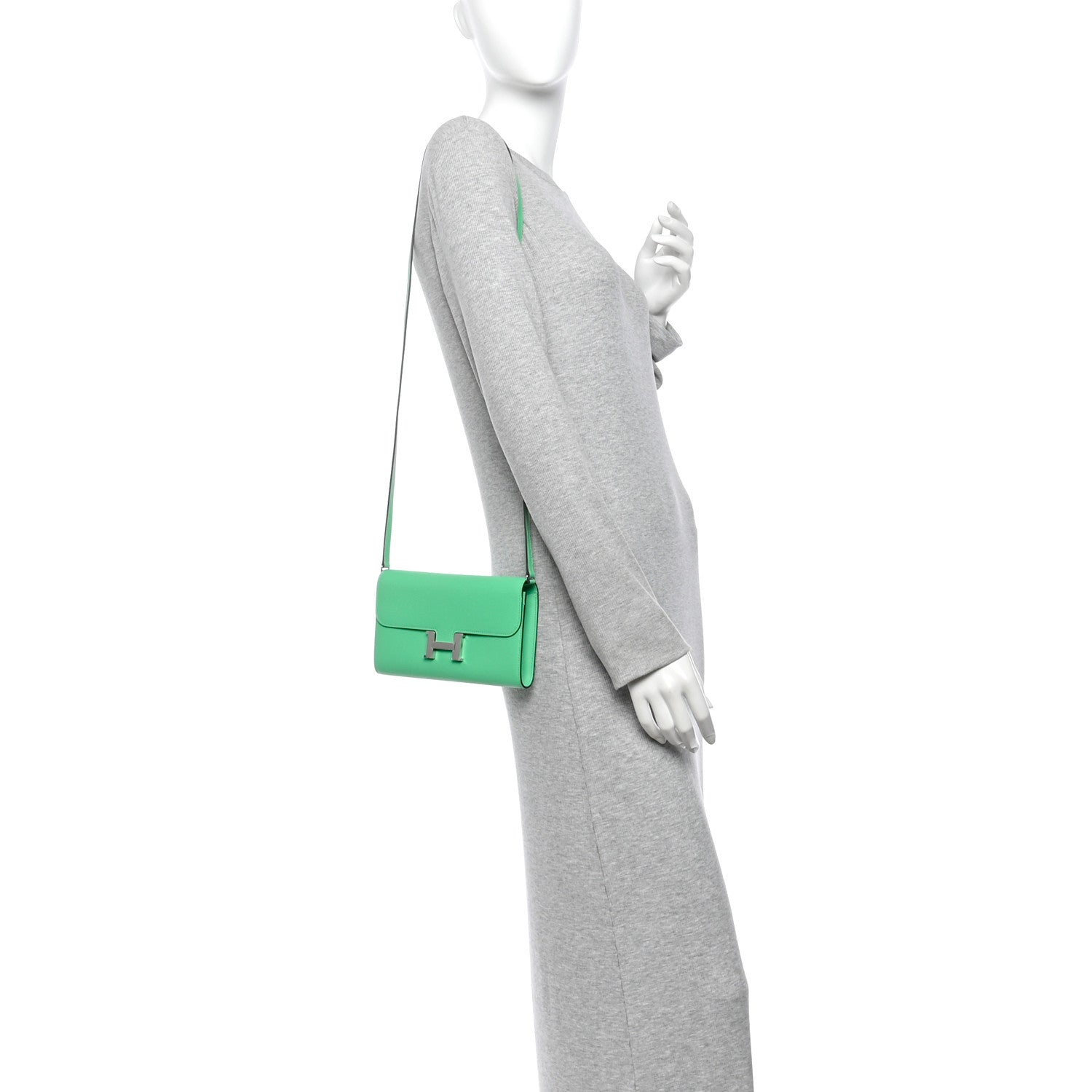 Hermes Evercolor Cavale Constance Long Wallet To Go Vert Comics Multicolor 2 of 12