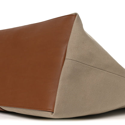 Saint Laurent Canvas Calfskin Y Tote Desert Dust Brick 9 of 9
