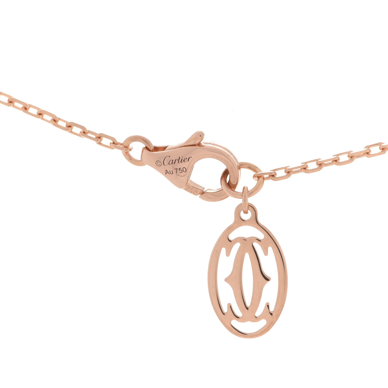 Cartier 18K Pink Gold Diamond SM D'Amour Pendant Necklace 5 of 7