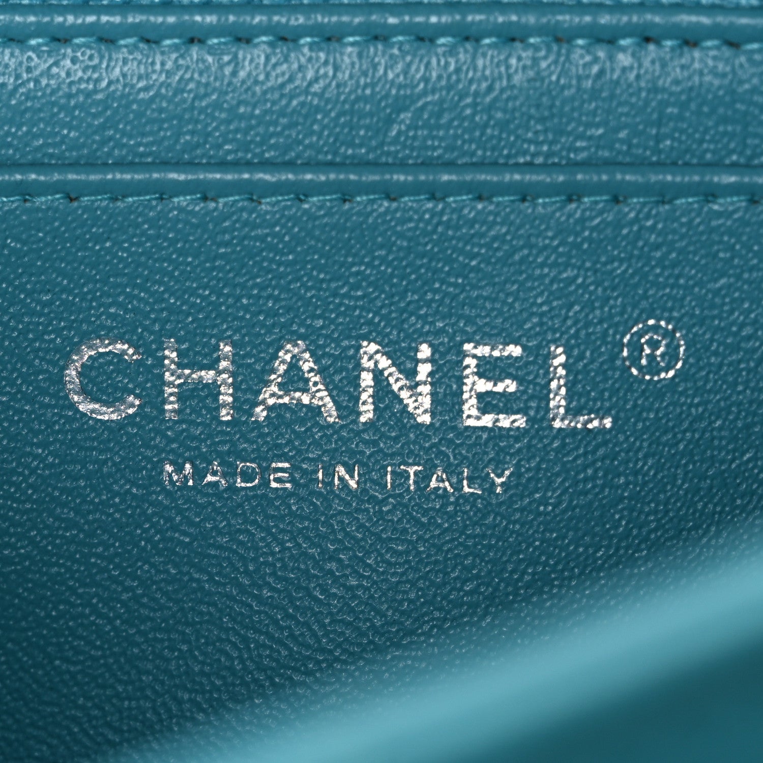 Chanel Lambskin Quilted Mini Rectangular Flap Light Blue 6 of 10