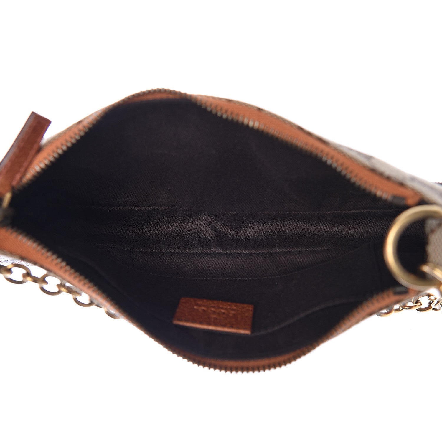 Gucci Monogram Horsebit Nail Chain Pochette Orange 7 of 10