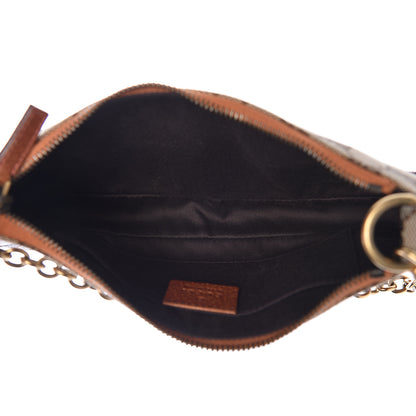 Gucci Monogram Horsebit Nail Chain Pochette Orange 7 of 10