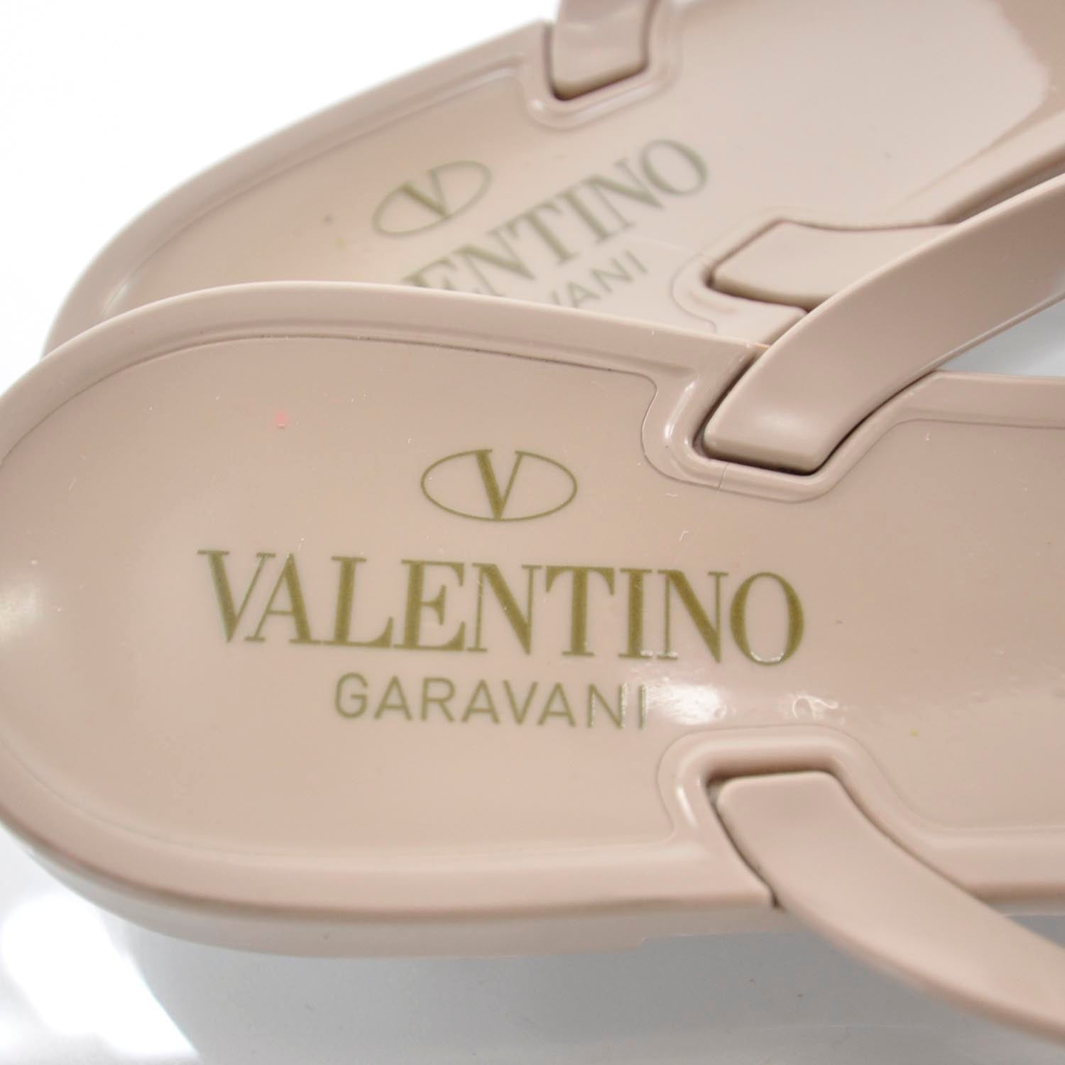 Valentino Garavani PVC Jelly Rose Thong Sandals 39 Poudre 4 of 5