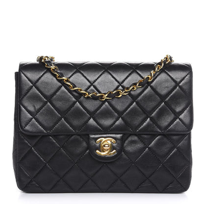 Chanel Lambskin Quilted Mini Square Flap Black 1 of 7