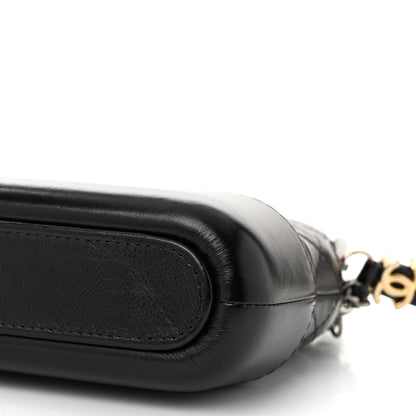 Chanel Aged Calfskin Quilted Small Gabrielle Clutch With Chain Black 11 of 11