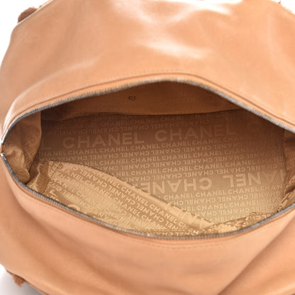Chanel Lambskin Pony Hair Shoulder Bag Beige 5 of 20