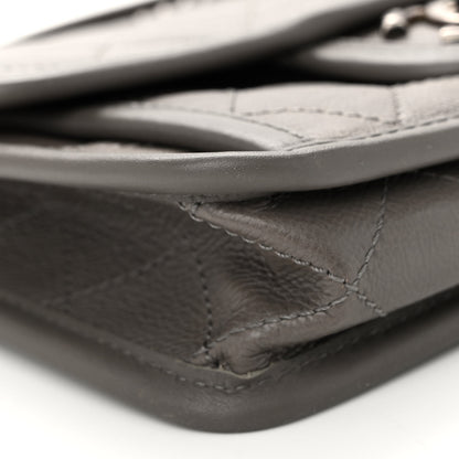 Chanel Calfskin Quilted Mini French Riviera Flap Grey 9 of 10