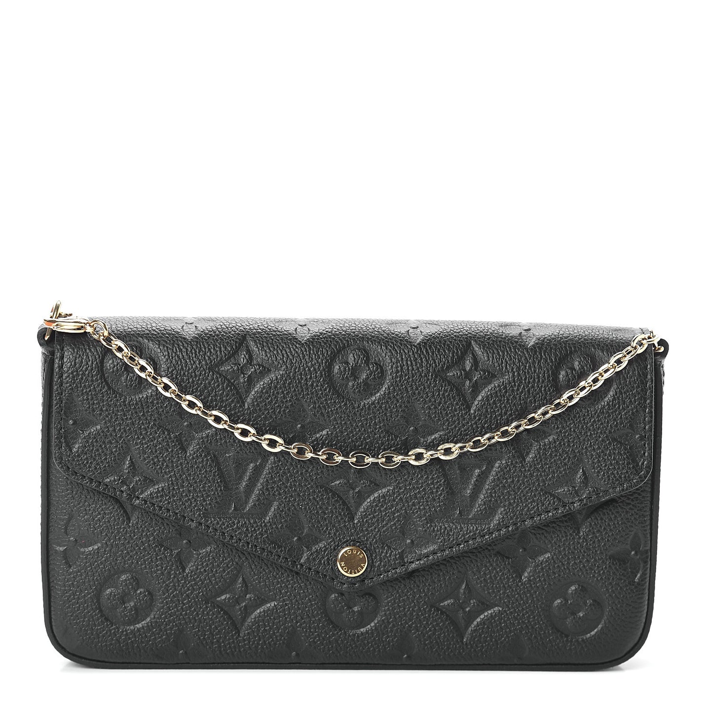 Empreinte Pochette Felicie Chain Wallet Black