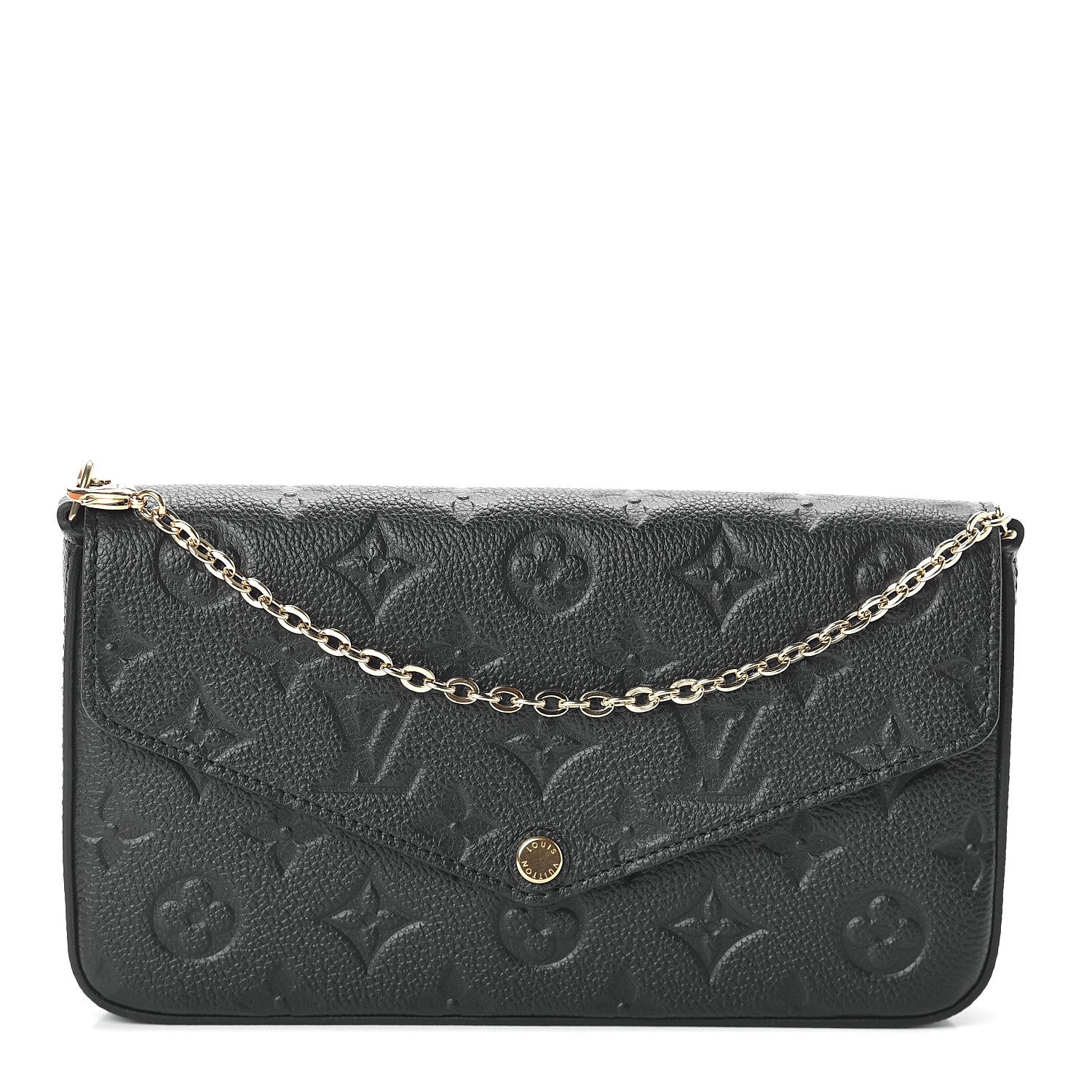Louis Vuitton Empreinte Pochette Felicie Chain Wallet Black 1 of 7