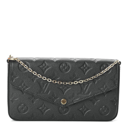 Louis Vuitton Empreinte Pochette Felicie Chain Wallet Black 1 of 7