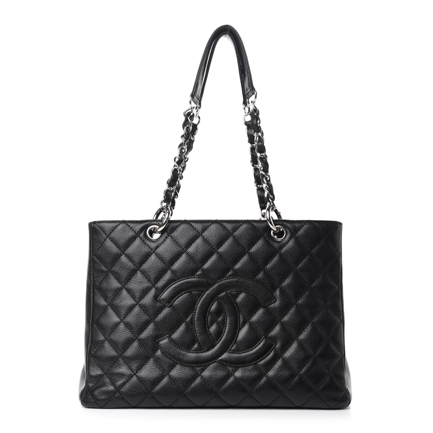 Chanel Caviar Quilted Grand Shopping Tote GST Black 1 of 10