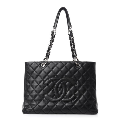Chanel Caviar Quilted Grand Shopping Tote GST Black 1 of 10