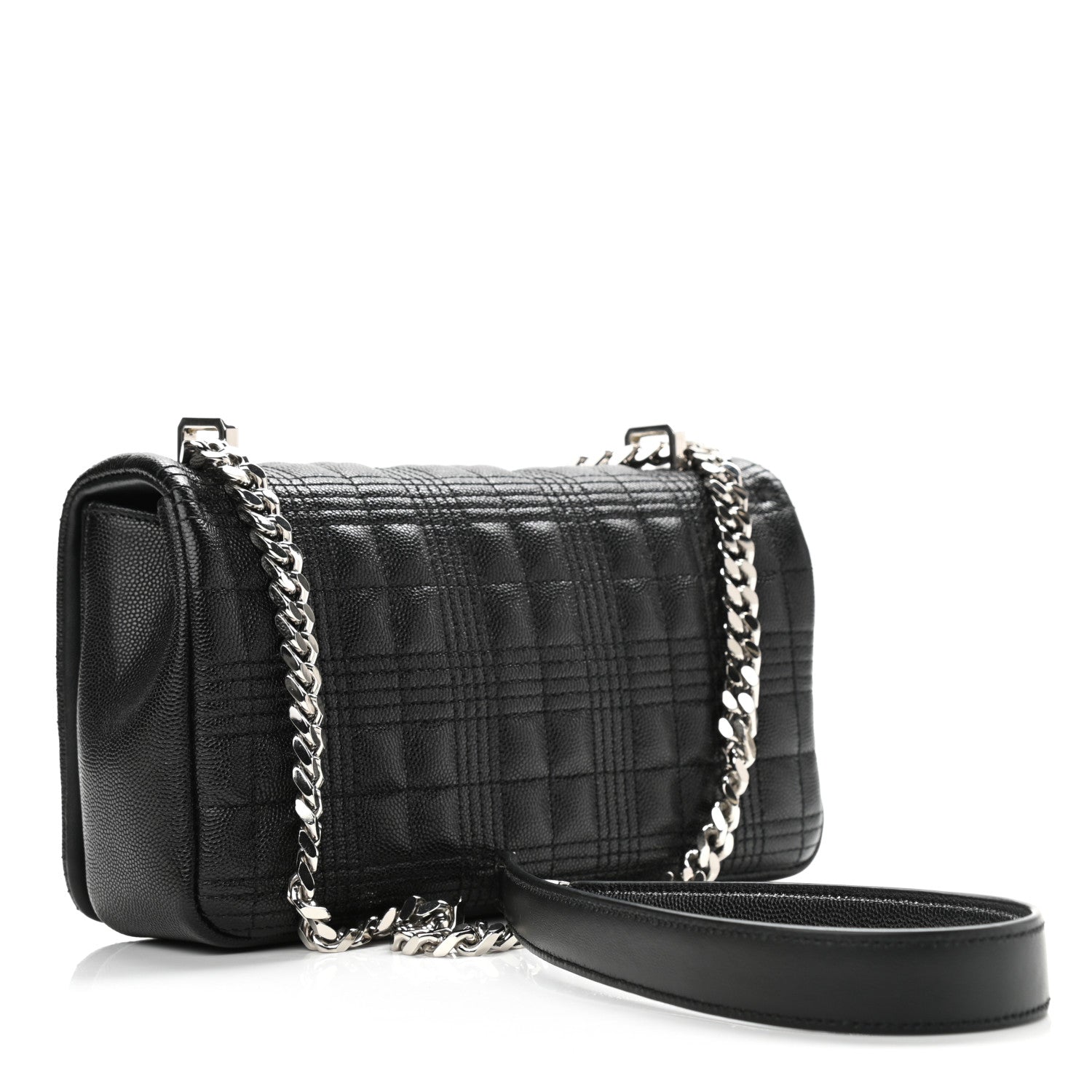 Burberry Grainy Calfskin Quilted Small Lola Bag Black 3 of 11