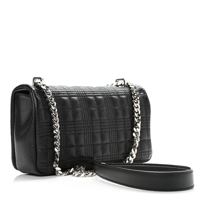 Burberry Grainy Calfskin Quilted Small Lola Bag Black 3 of 11