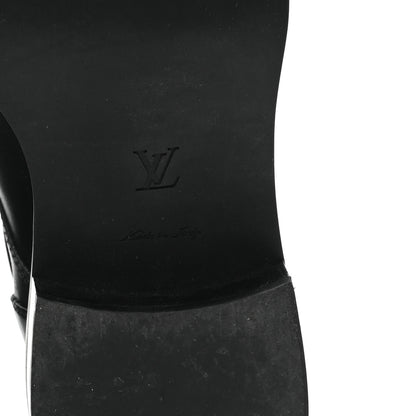Louis Vuitton Calfskin Wonderland Flat Ranger Boots 37.5 Black 7 of 10
