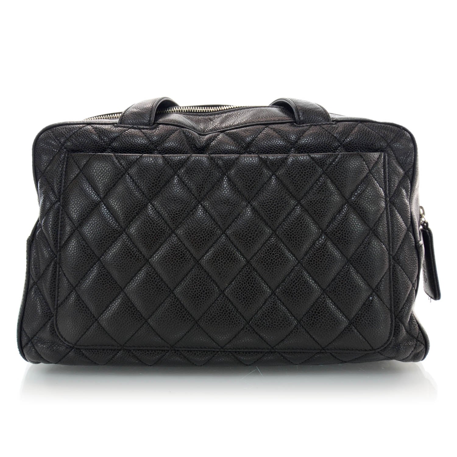 Chanel Caviar Quilted Bowler Black 3 of 10