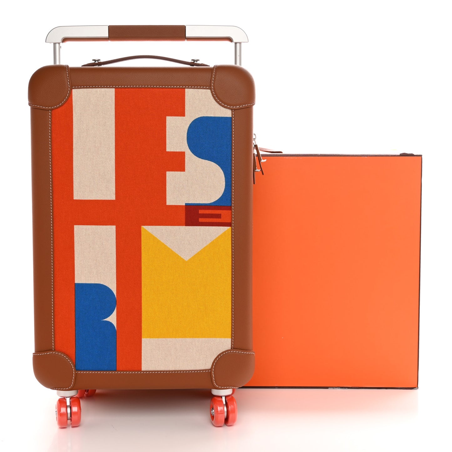 Canvas Taurillon Regate RMS Rolling Trolley Luggage Multicolor