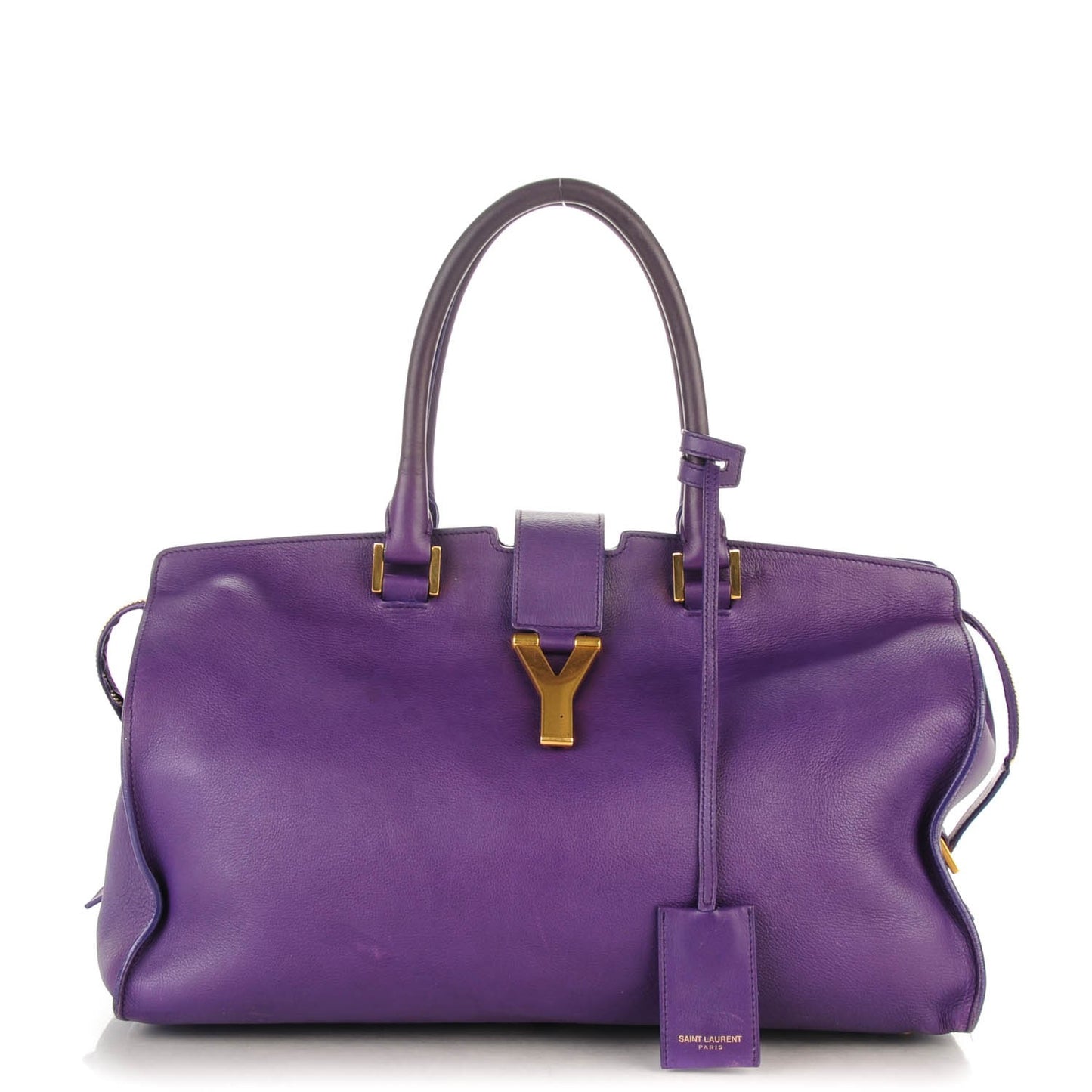 Calfskin Medium Classic Y Cabas Purple