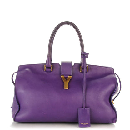 Saint Laurent Calfskin Medium Classic Y Cabas Purple 1 of 13