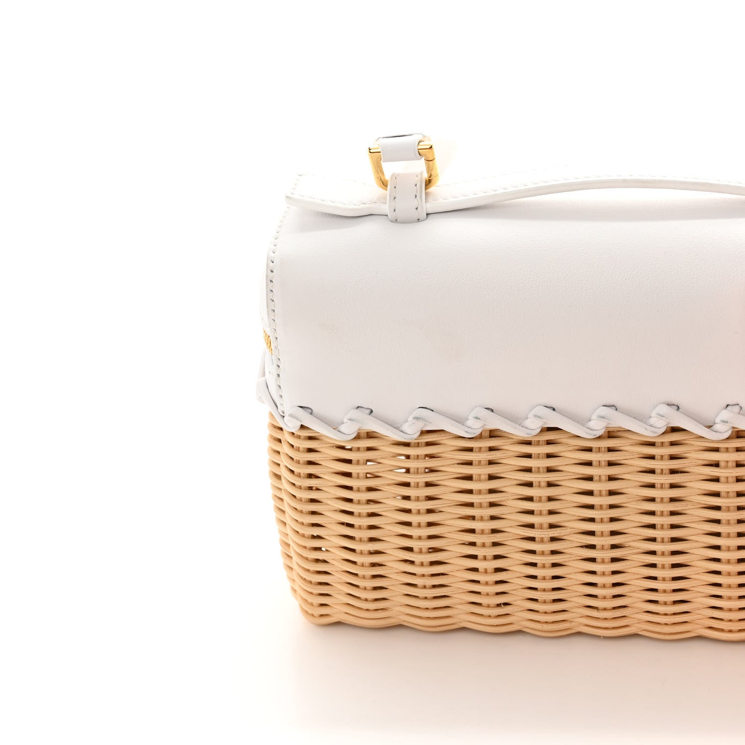 Loro Piana Wicker Calfskin L19 Extra Pocket Pouch White 11 of 13