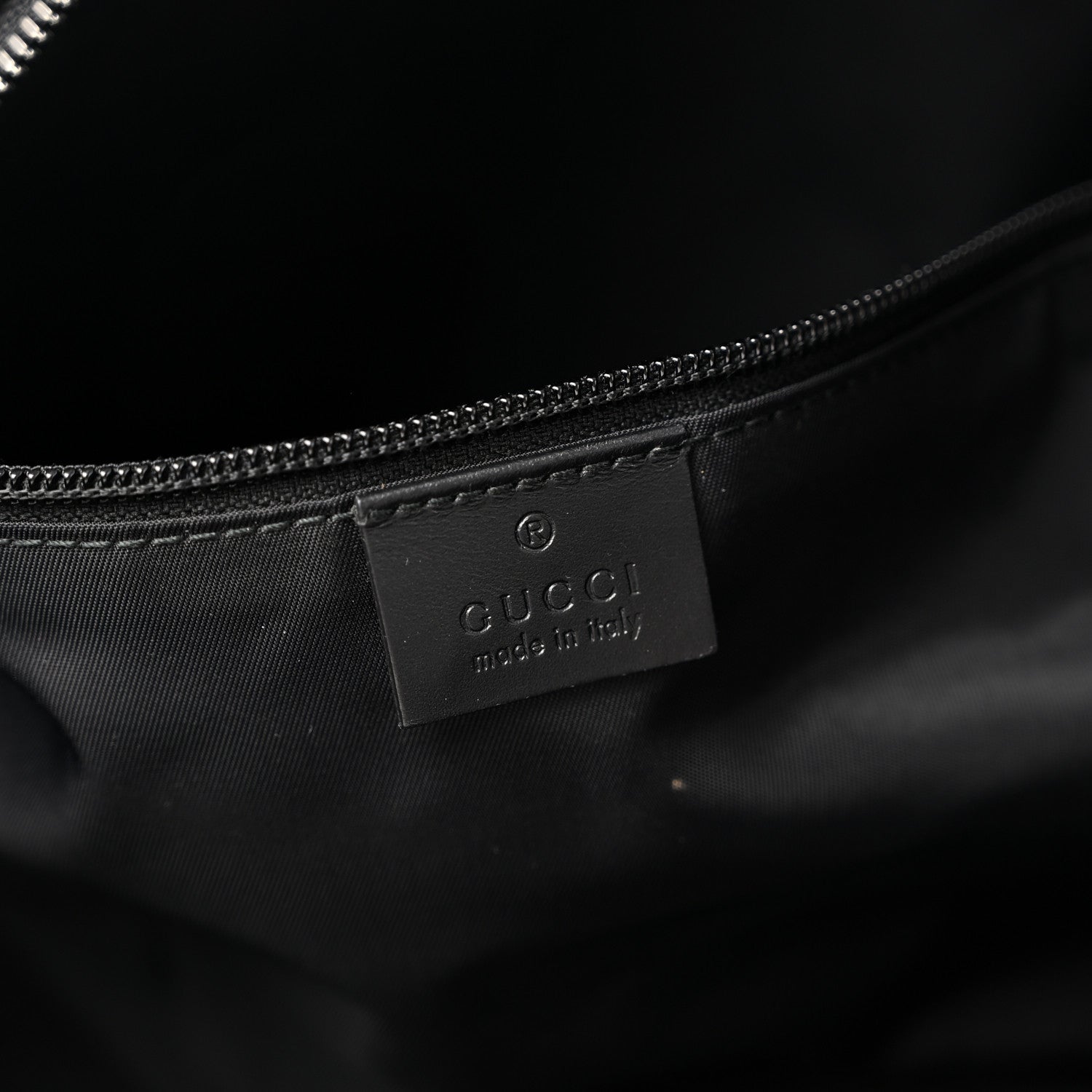 Gucci GG Supreme Monogram Medium Carry-On Duffle Bag Black Grey 5 of 16