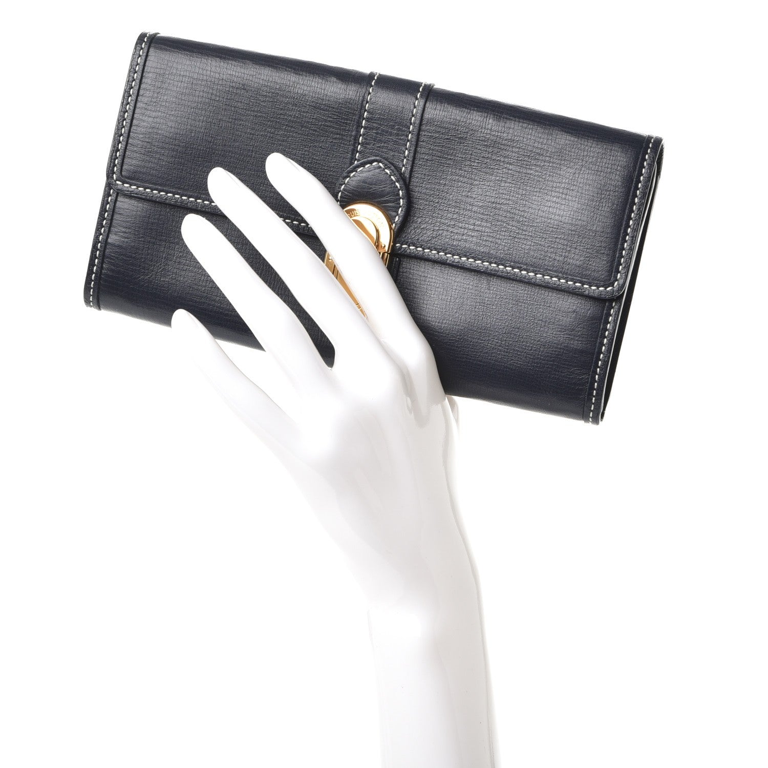 Louis Vuitton Utah Sarah Wallet Blue 2 of 8