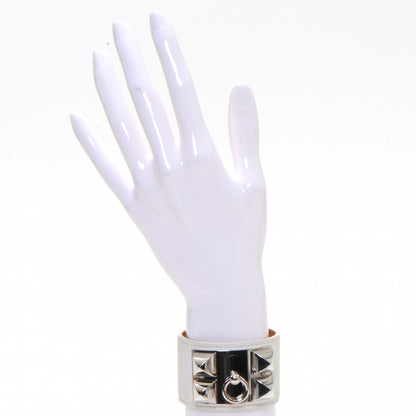 Hermes Epsom Collier de Chien CDC Bracelet White 2 of 6