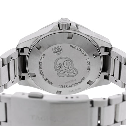 Tag Heuer Stainless Steel Diamond Mother of Pearl 33mm Aquaracer Lady Quartz Watch WAF1313 4 of 4