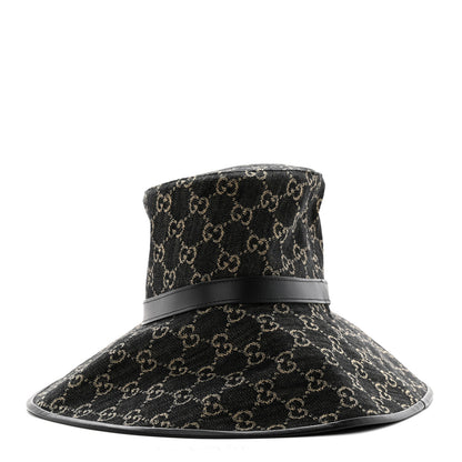 Gucci Monogram Wide Brim Hat M Black 6 of 9
