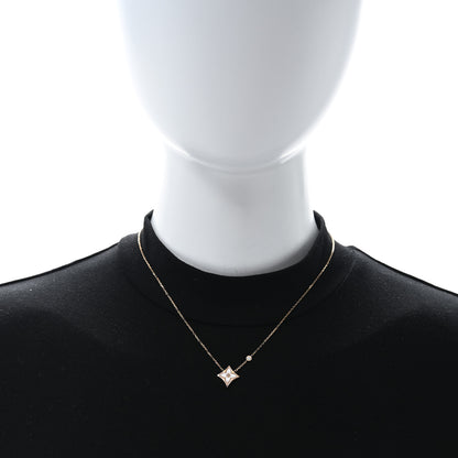 Louis Vuitton 18K Pink Gold Diamond Mother of Pearl Color Blossom BB Star Pendant Necklace 3 of 6