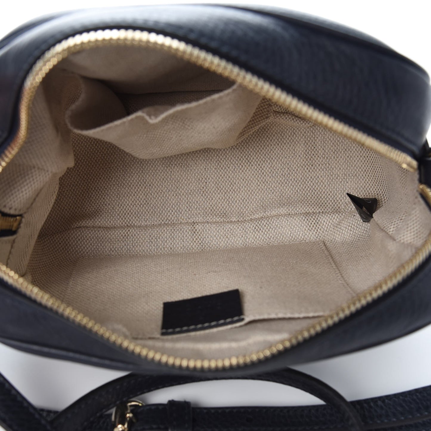 Pebbled Calfskin Small Soho Disco Bag Blue