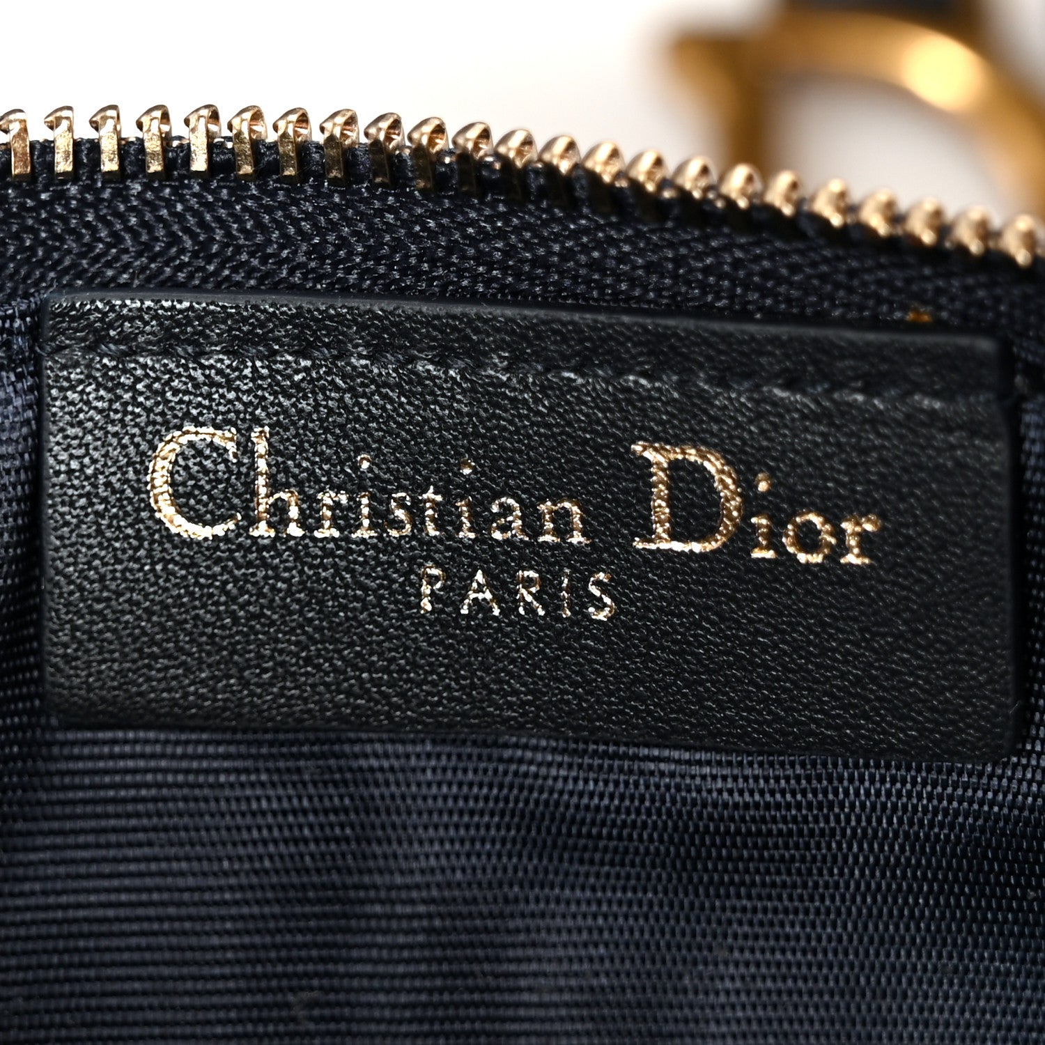 Christian Dior Oblique Saddle Chain Long Wallet Blue 10 of 13