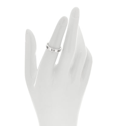 Tiffany Sterling Silver Narrow Atlas Pierced Ring 50 5.25 2 of 4