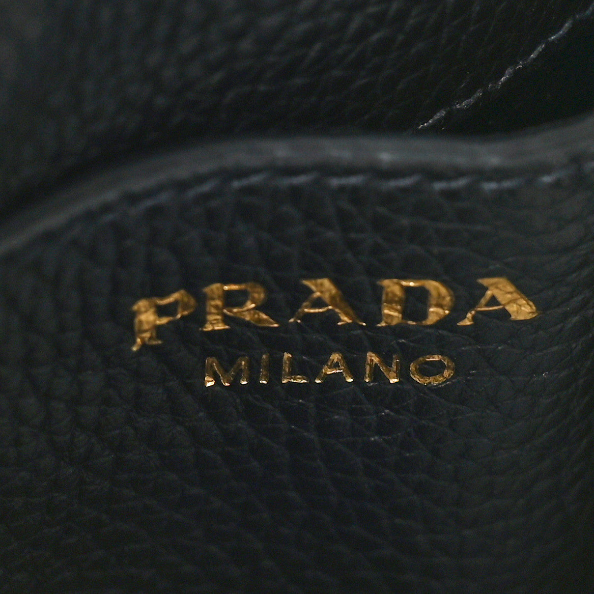Prada Vitello Daino Bucket Bag Black 6 of 11