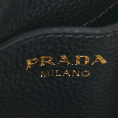 Prada Vitello Daino Bucket Bag Black 6 of 11