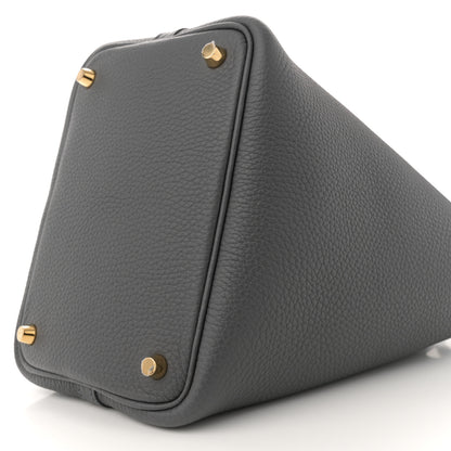 Hermes Taurillon Clemence Picotin Lock 18 PM Ardoise 10 of 11