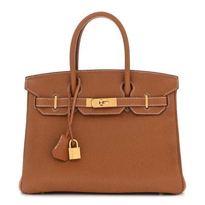 Hermes Togo Birkin 30 Gold 1 of 10