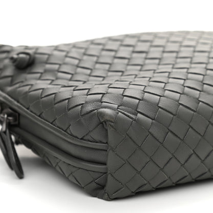 Bottega Veneta Nappa Intrecciato Nodini Crossbody Messenger New Light Grey 9 of 13