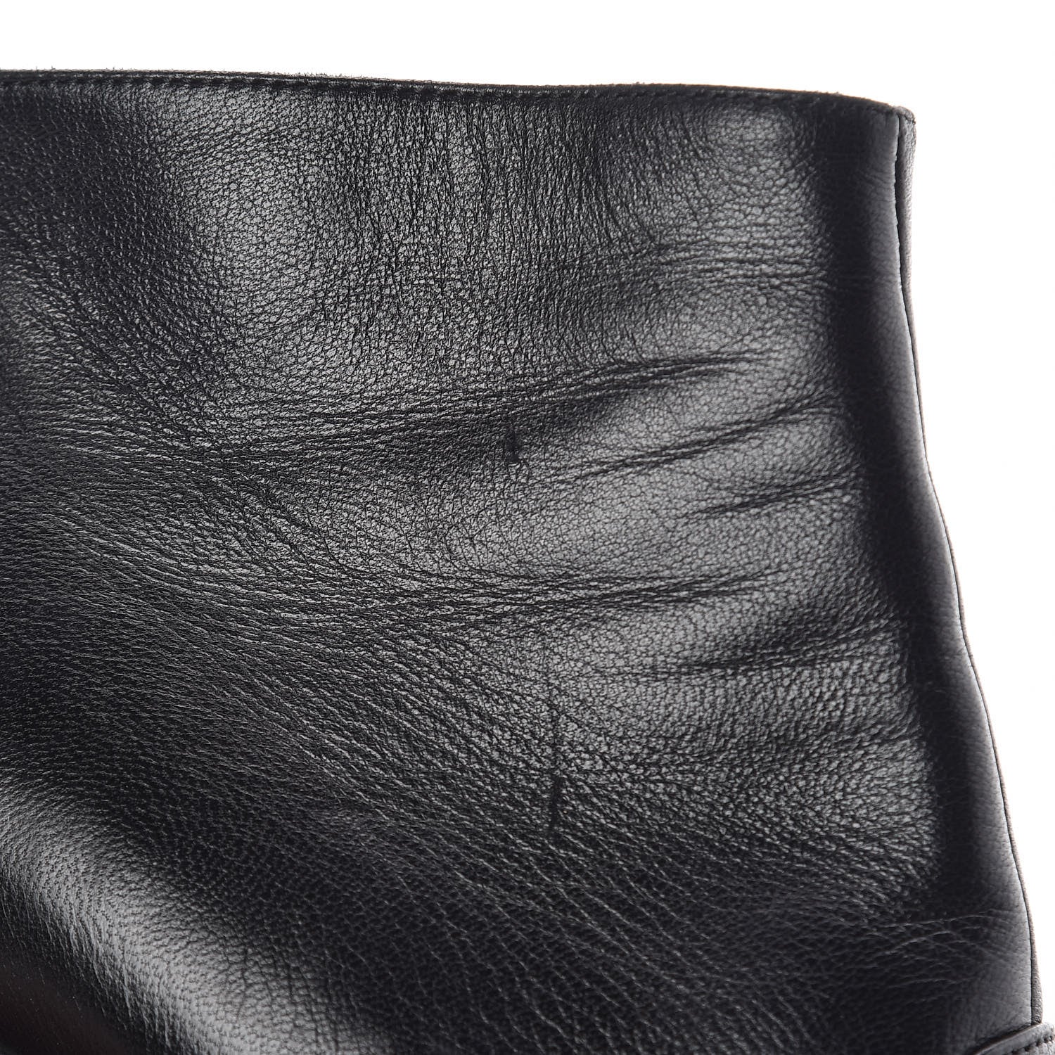 Chanel Goatskin Cap Toe Short Ankle Boots 38.5 Black 14 of 17