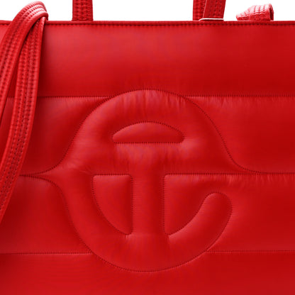 Telfar Nylon Medium Puff Shopping Bag Red 7 of 9