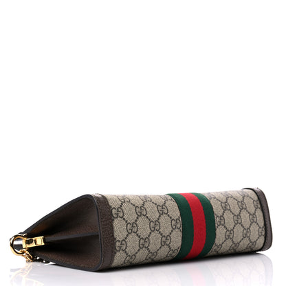 Gucci GG Supreme Monogram Web Small Ophidia Chain Shoulder Bag Brown 4 of 17