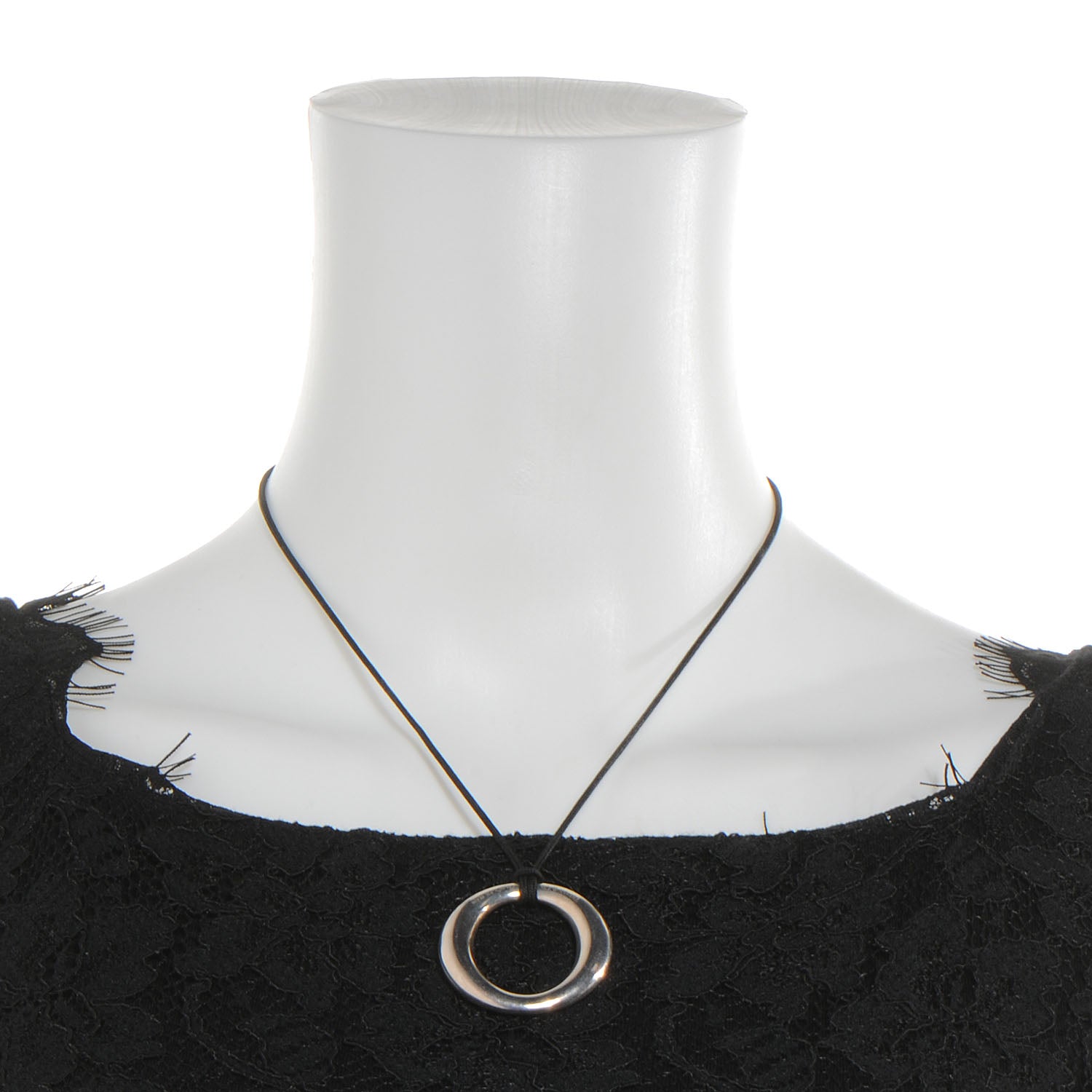 Tiffany Sterling Silver Elsa Peretti Sevillana Pendant Necklace 2 of 4
