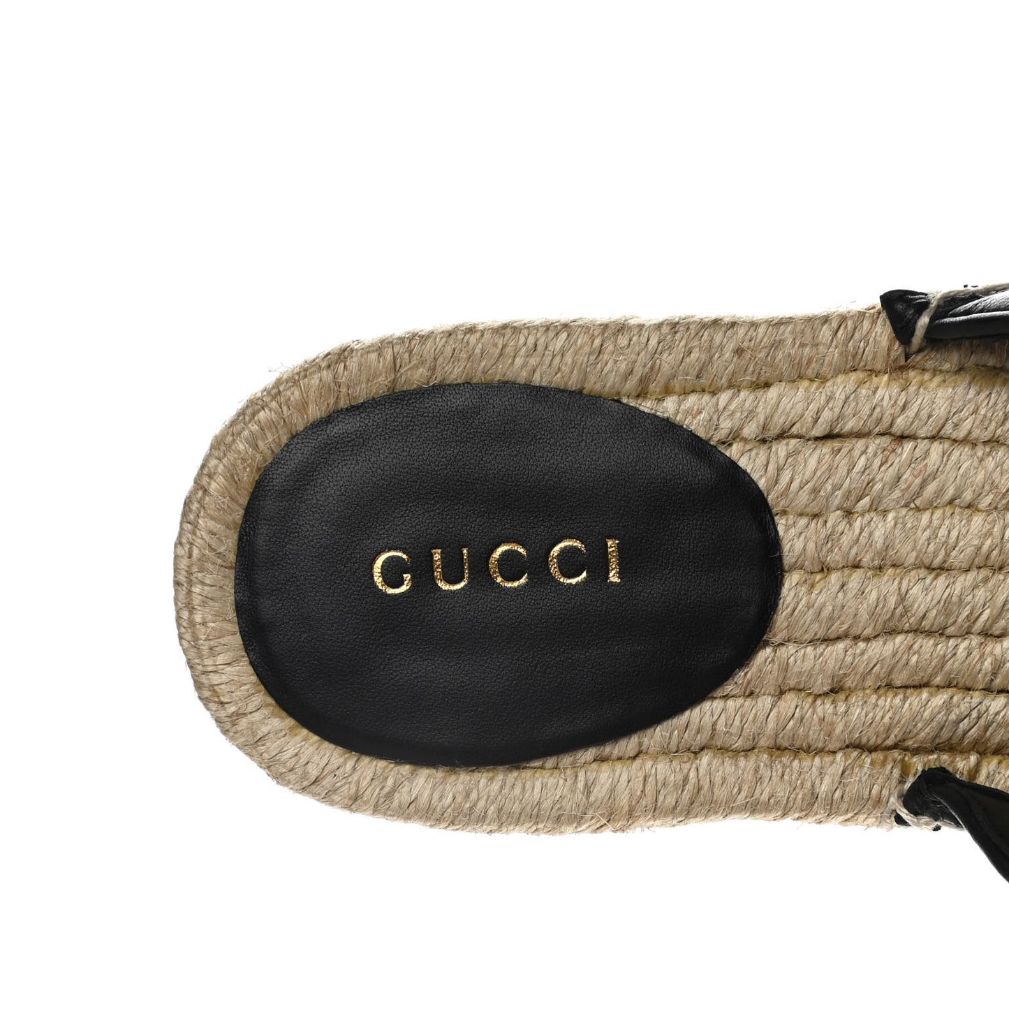 Nappa Matelasse GG Marmont Espadrille Slippers 38 Black